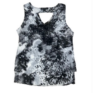 Women's INC Tank Top Size L Black Gray